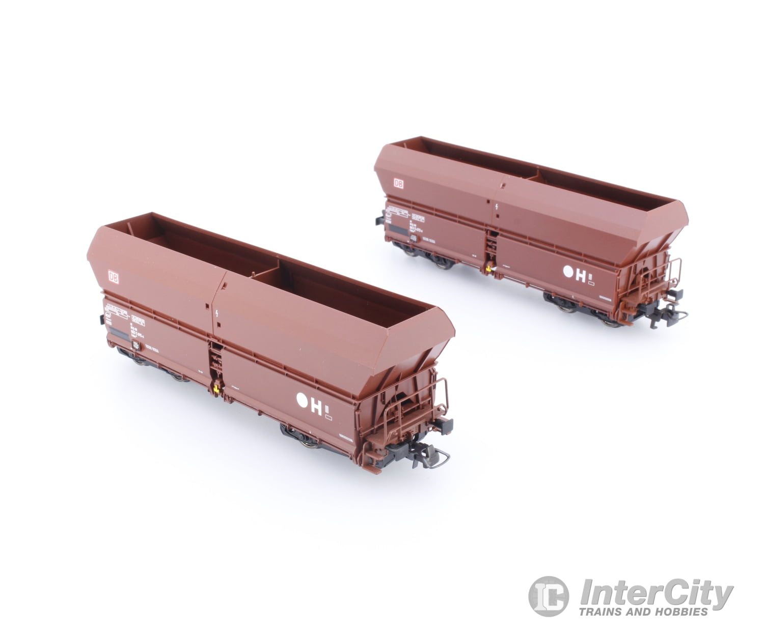 Fleischmann 552315 HO DB 1 Pair Coal Hopper Freight Cars 6635472-6 European Freight Cars
