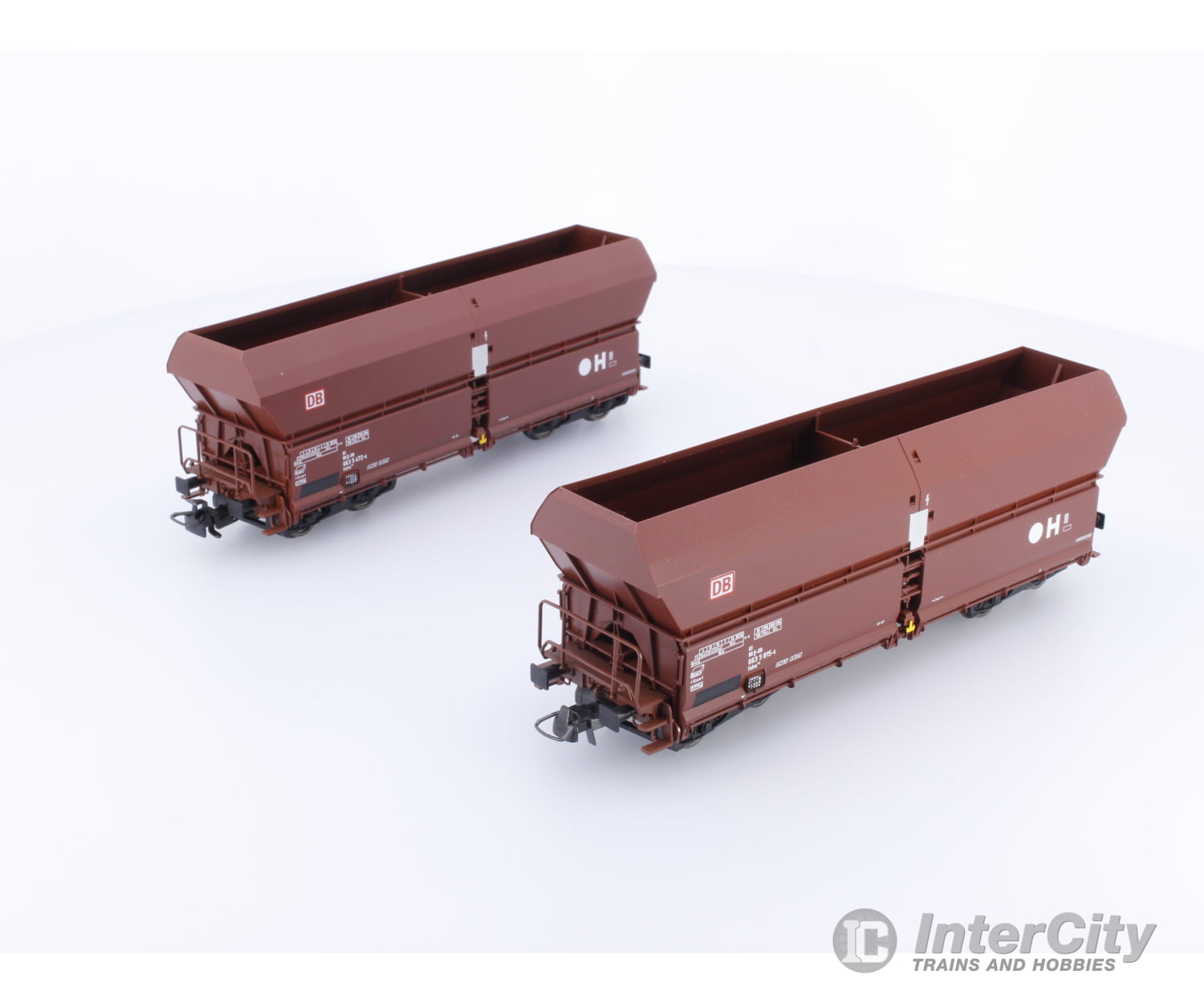 Fleischmann 552315 HO DB 1 Pair Coal Hopper Freight Cars 6635472-6 European Freight Cars