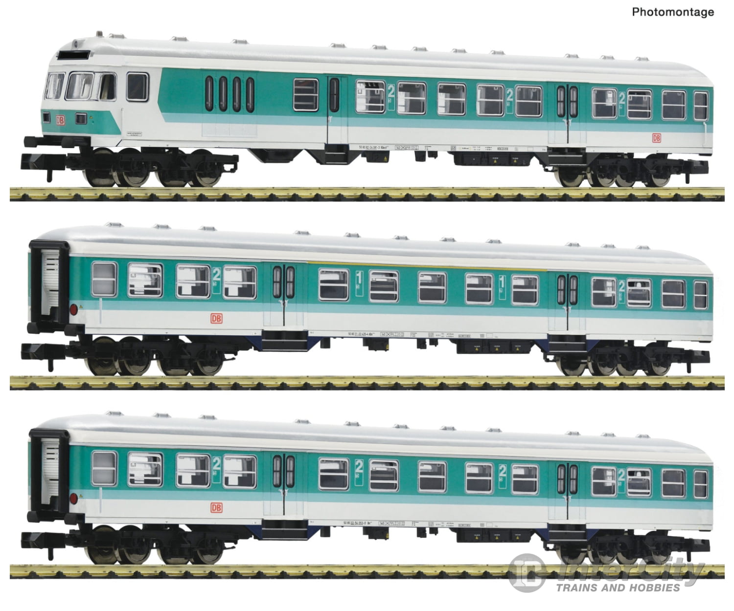 Fleischmann 6260090 N 3 piece set (1): Commuter coaches DB AG European Passenger Cars