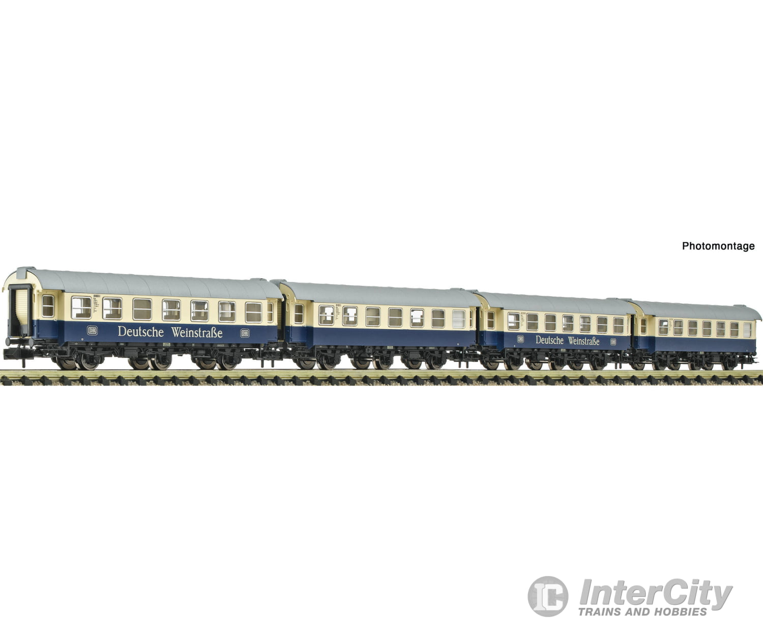 Fleischmann 6260098 N 4 piece set: ’Deutsche Weinstraße’ coaches DB European Passenger Cars