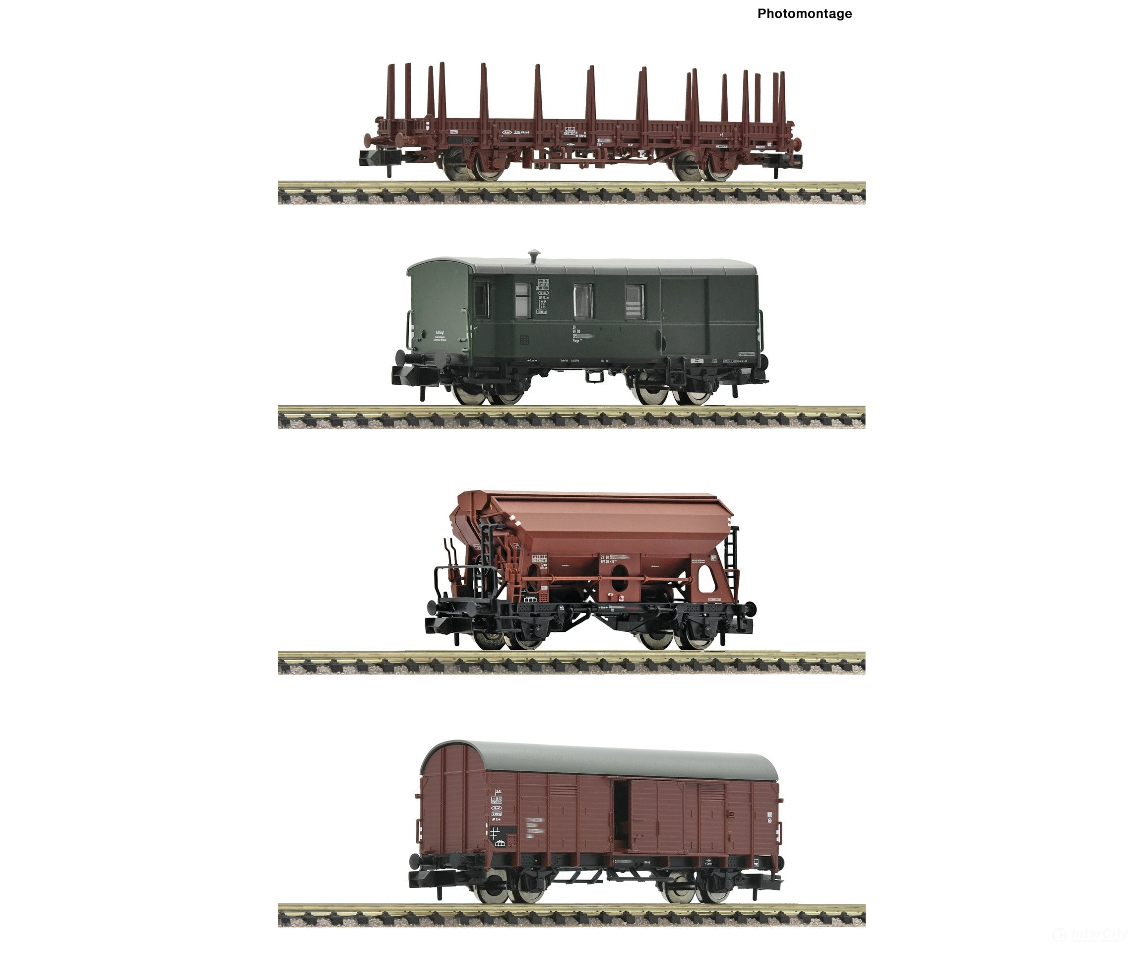 Fleischmann 6660044 N 4-Piece Set: Freight Train Db Era 4 European Cars