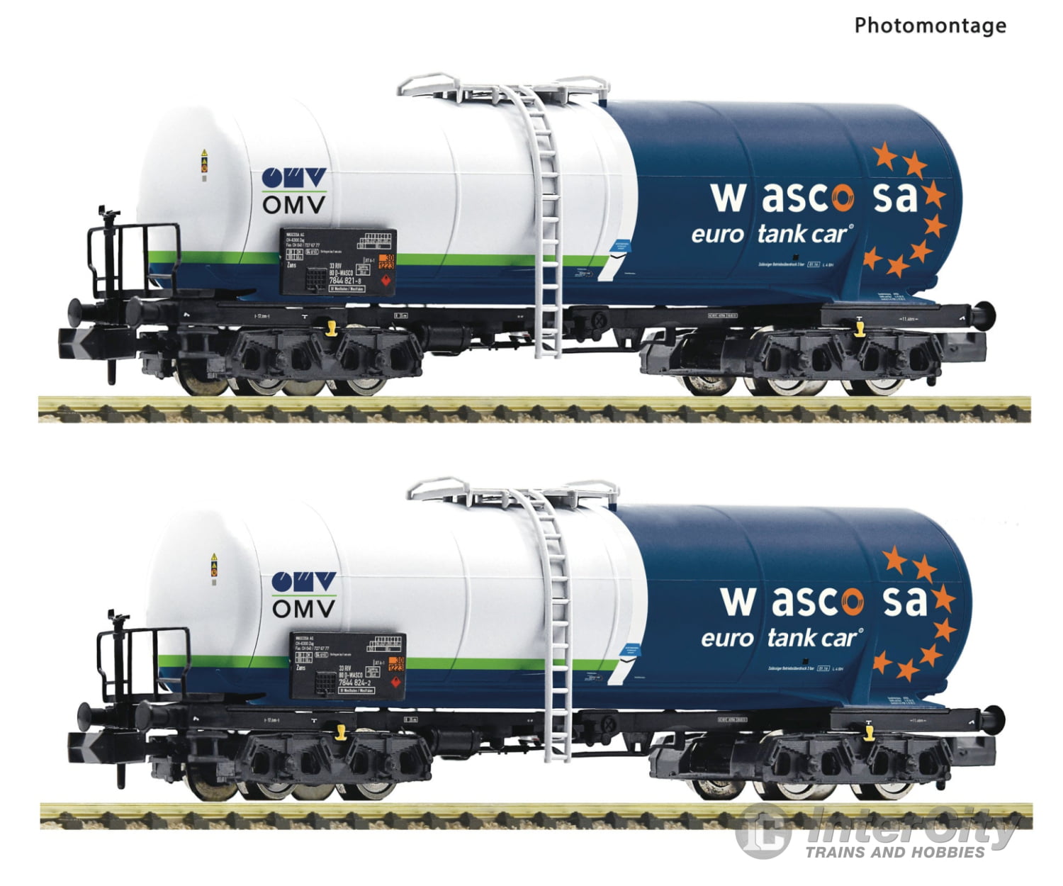 Fleischmann 6660058 N 2-Piece Set: Tank Wagons Öbb Era 6 European Freight Cars