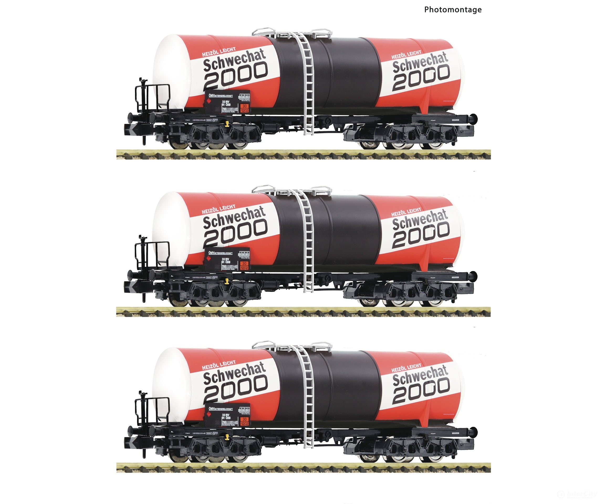 Fleischmann 6660073 N 3-Piece Set: Tank Wagons Öbb European Freight Cars