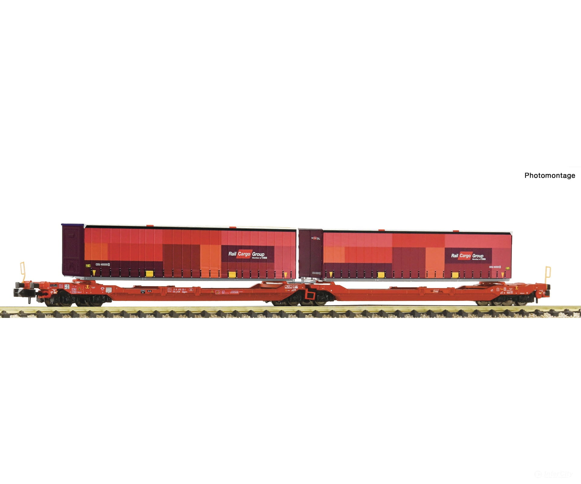 Fleischmann 6660133 N Articulated double-pocket T3000e ÖBB/RCW European Freight Cars