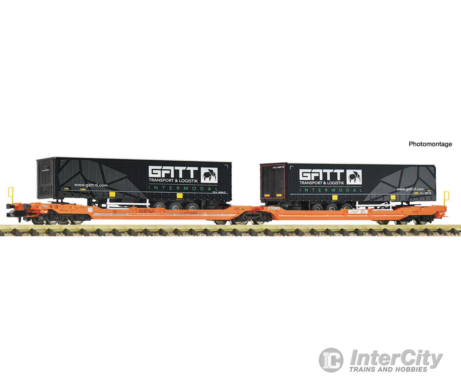Fleischmann 6660165 N Articulated double-pocket wagon T3000e Wascosa European Freight Cars