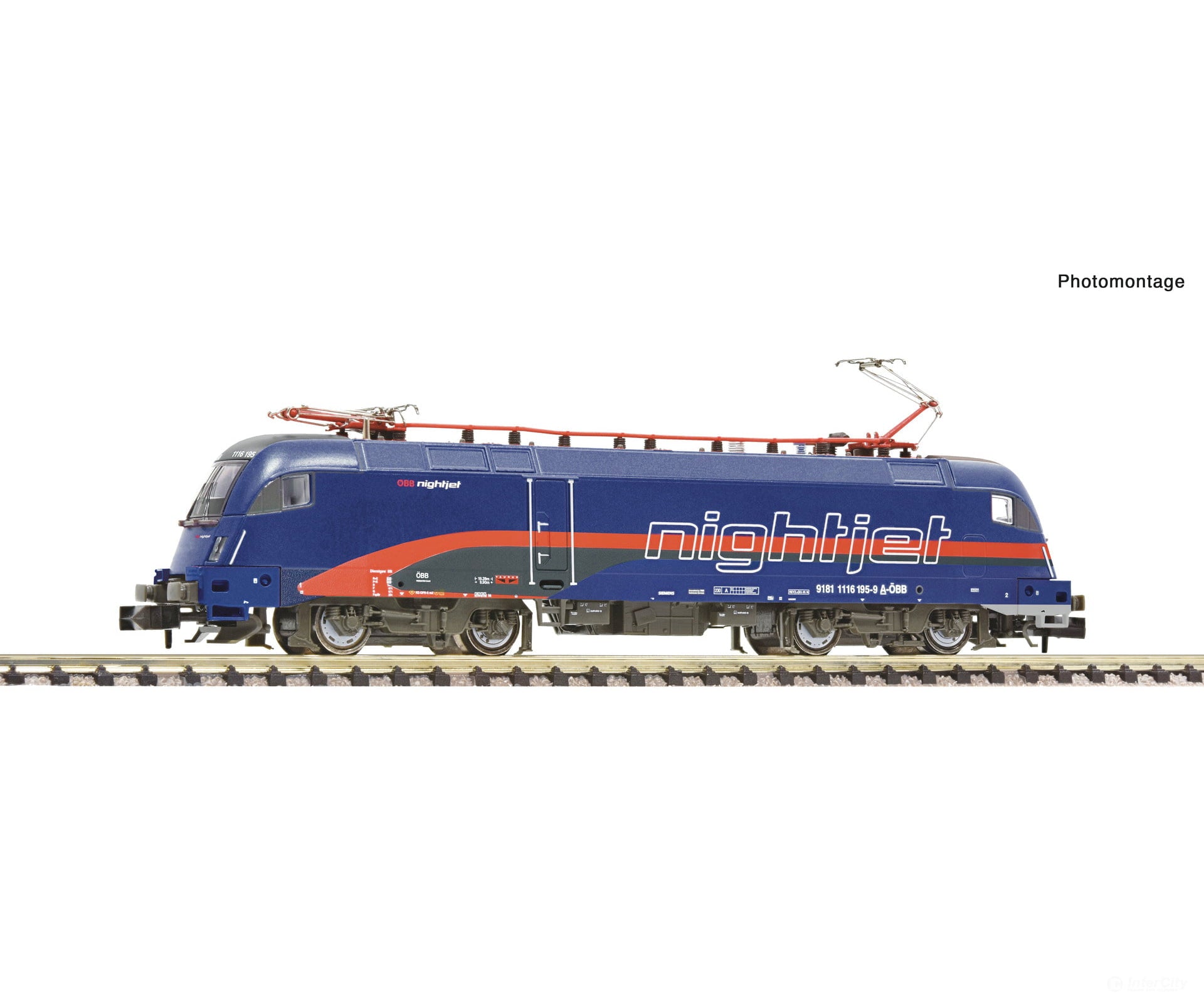Fleischmann 7560039 N Electric Locomotive 1116 195-9 ’Nightjet’ Öbb Dc Analog European Locomotives