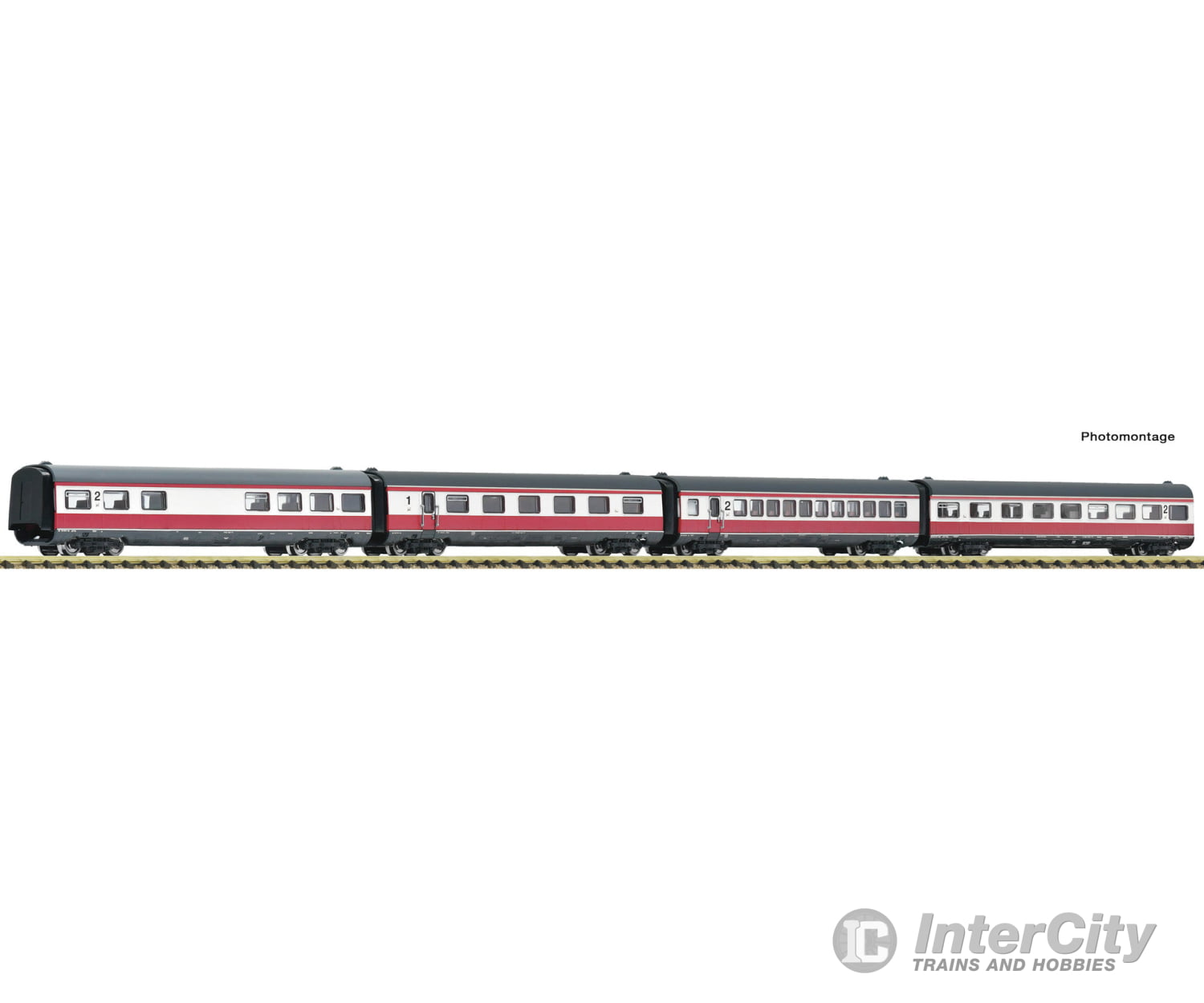 Fleischmann 7760011 N 4 piece set: ’Max Liebermann’ supplementary coaches DR European Passenger Cars