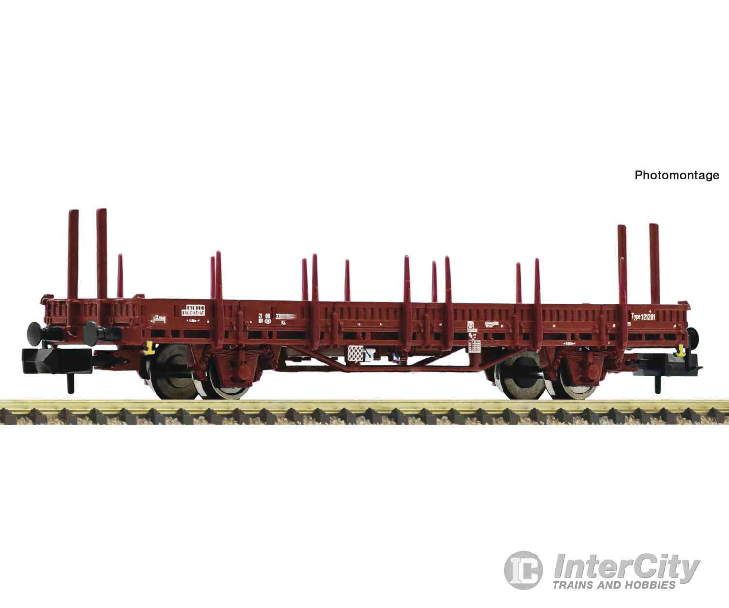Fleischmann 825739 N Swivel-Type Stake Wagon Sncb Era 5 European Freight Cars