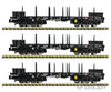 Fleischmann 826710 N 3 Piece Set: Flat Wagons Db Ag European Freight Cars
