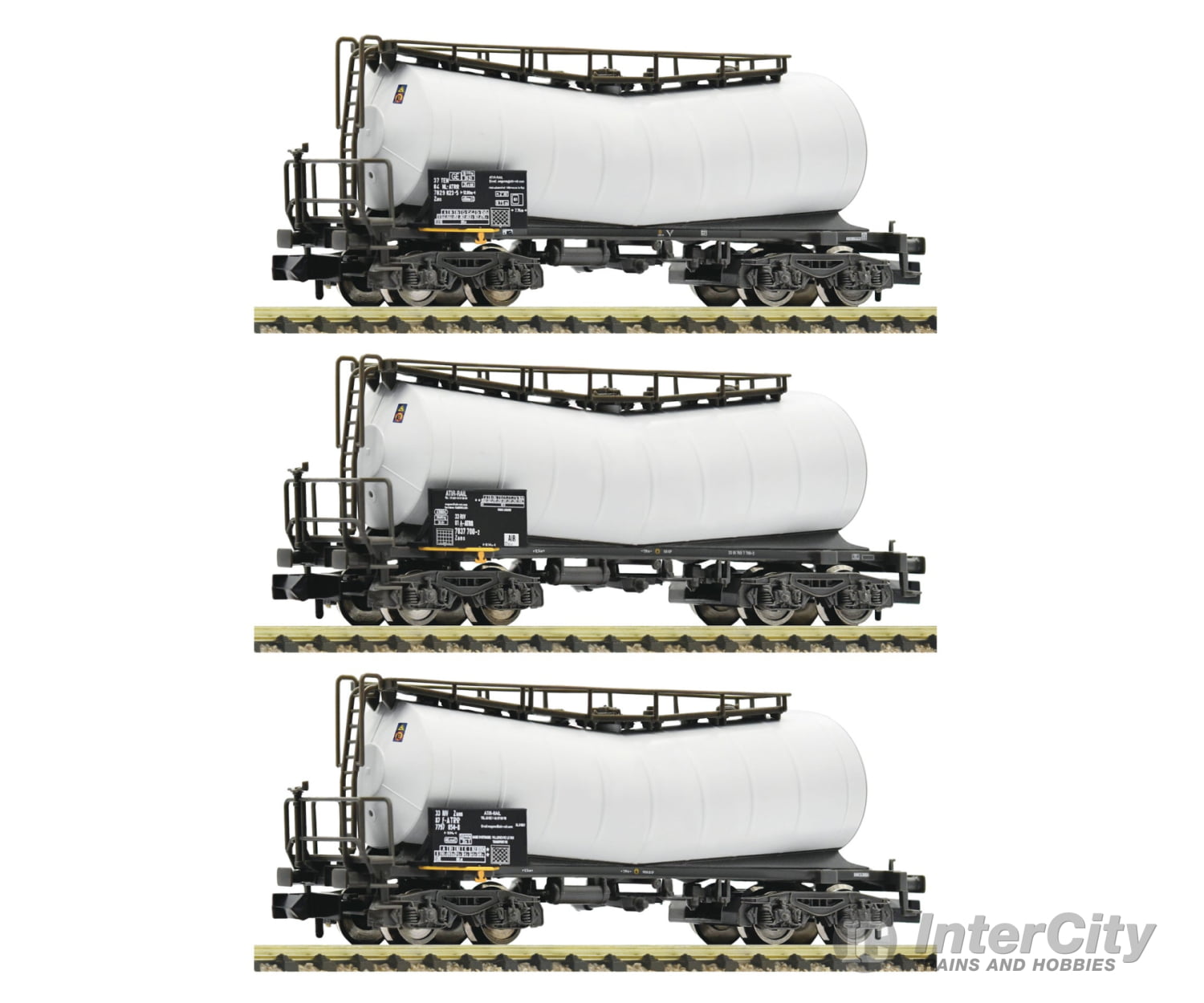 Fleischmann 846007 N 3 Piece Set: Slurry Wagons Atir-Rail European Freight Cars