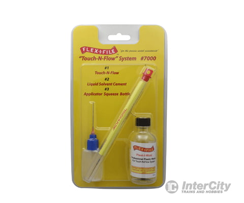Flex-I-File 7000 Touch-N-Flow System Set - Includes Applicator Plast-I-Weld Cement & Filter Bottle Glues & Adhesives