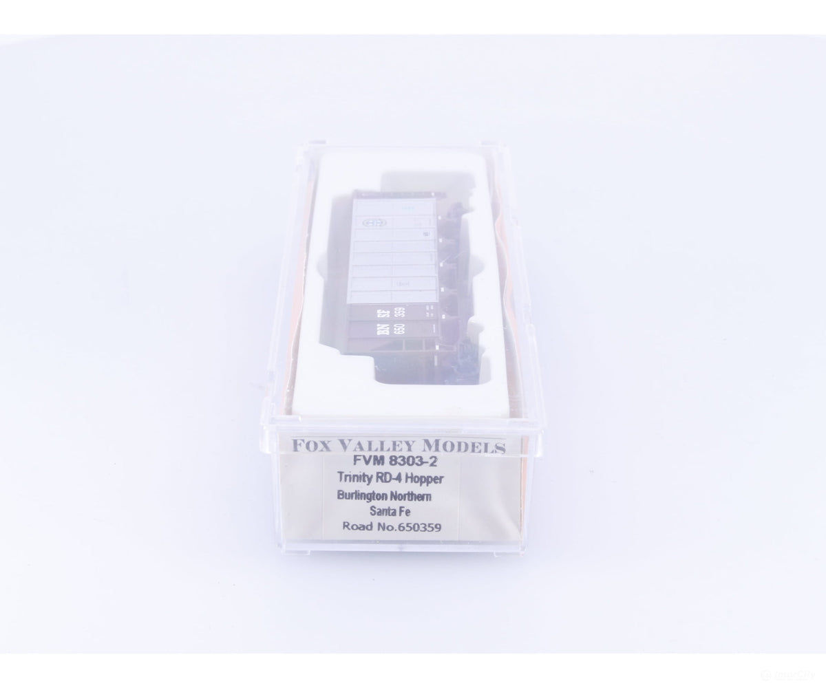 Fox Valley Models FVM 8303-2 N Trinity RD-4 Hopper Car Burlington Northern Santa Fe (BNSF) 650359 - Freight Cars