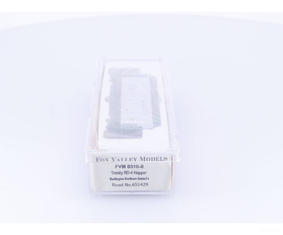 Fox Valley Models FVM 8310-8 N Trinity RD-4 Hopper Car Burlington Northern Santa Fe (BNSF) 651429 - Freight Cars