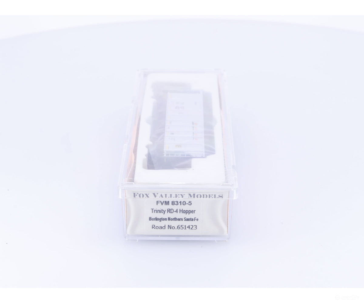 Fox Valley Models FVM 8319-5 N Trinity RD-4 Hopper Car Burlington Northern Santa Fe (BNSF) 651423 - Freight Cars