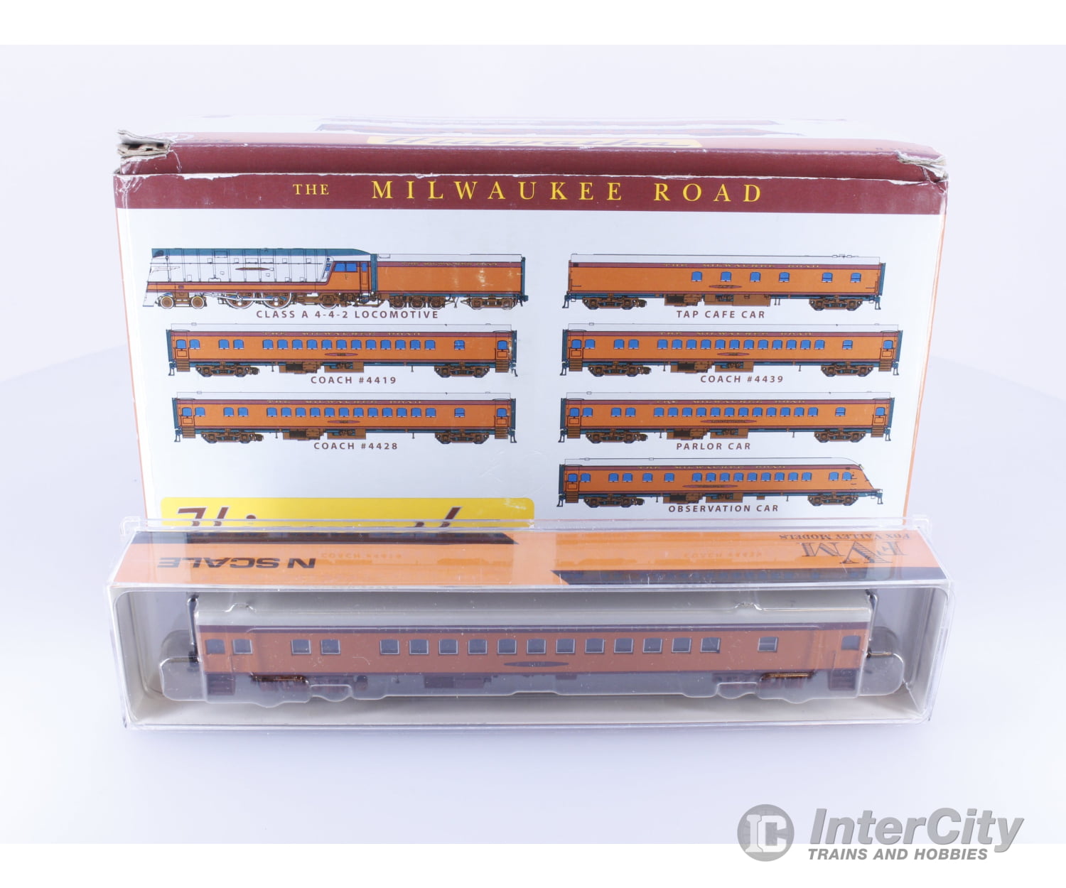 Fox Valley Models FVM40001 N 9 Piece 75th Anniversary Hiawatha Set. 7 Piece Set Plus 2 Extra Cars Rare Milwaukee Road
