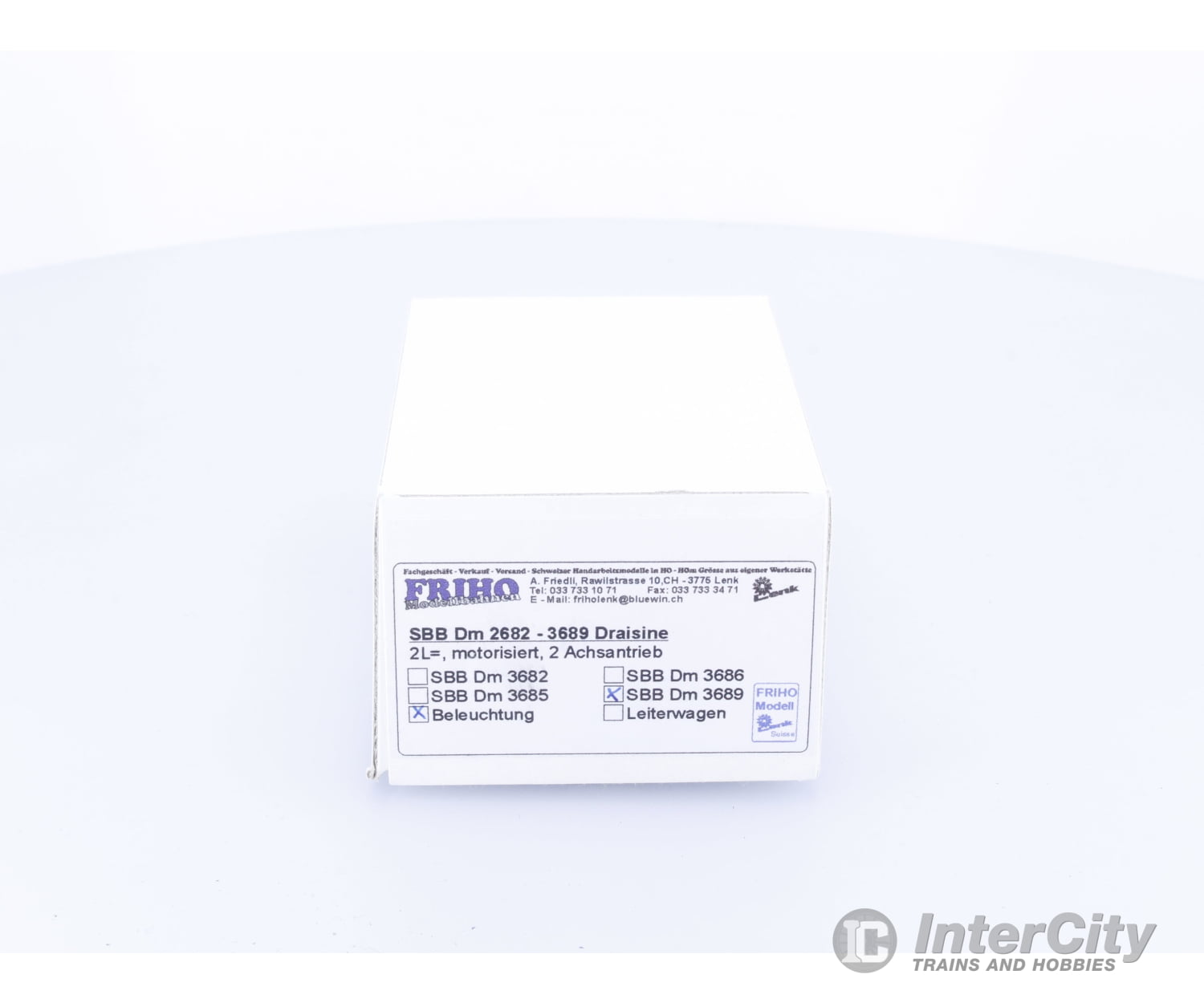 Friho Dm3689 HO DM Draisine Beluchtung (lit) SBB Lights & Electronics