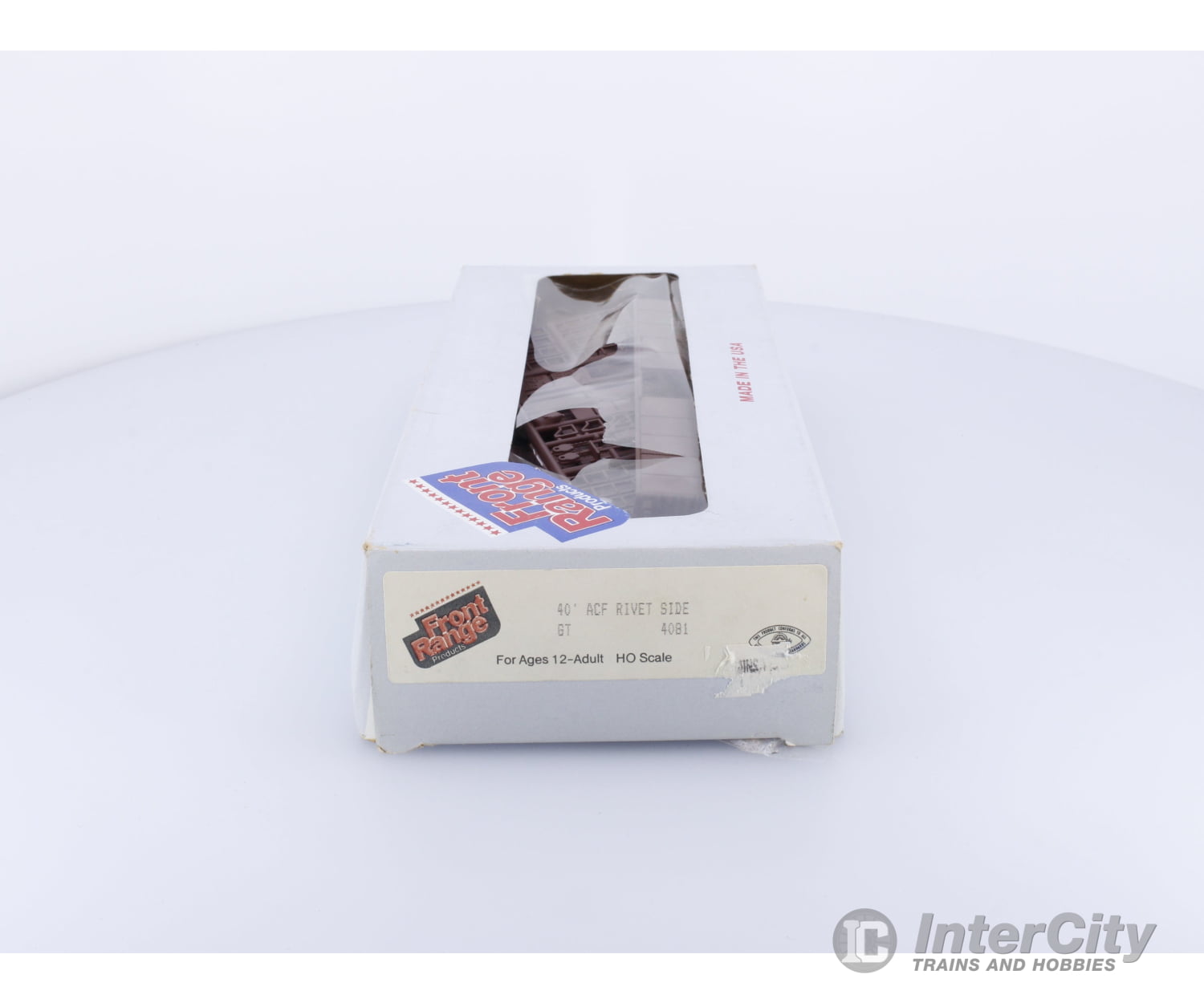 Front Range Products 4081 HO 40’ ACF Rivet Side Box Car Kit Grand Trunk Western (GTW) 516023 Freight Cars