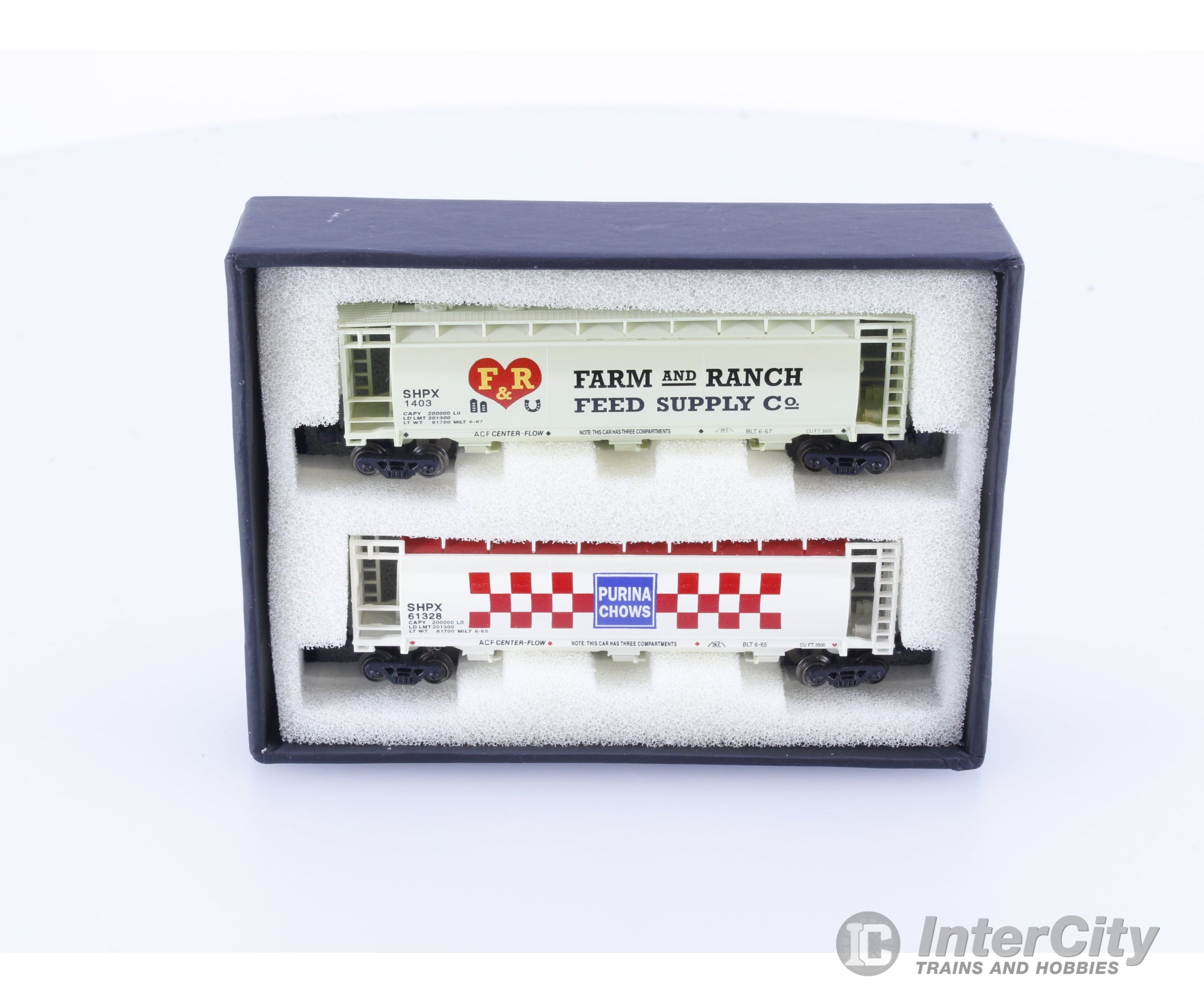 Full Throttle FTCOL56 Z ACF 51’ Cylindrical Hoppers 2 Pack American Car and Foundry (ACF/ACFX) 61328/1403 (#2) Freight