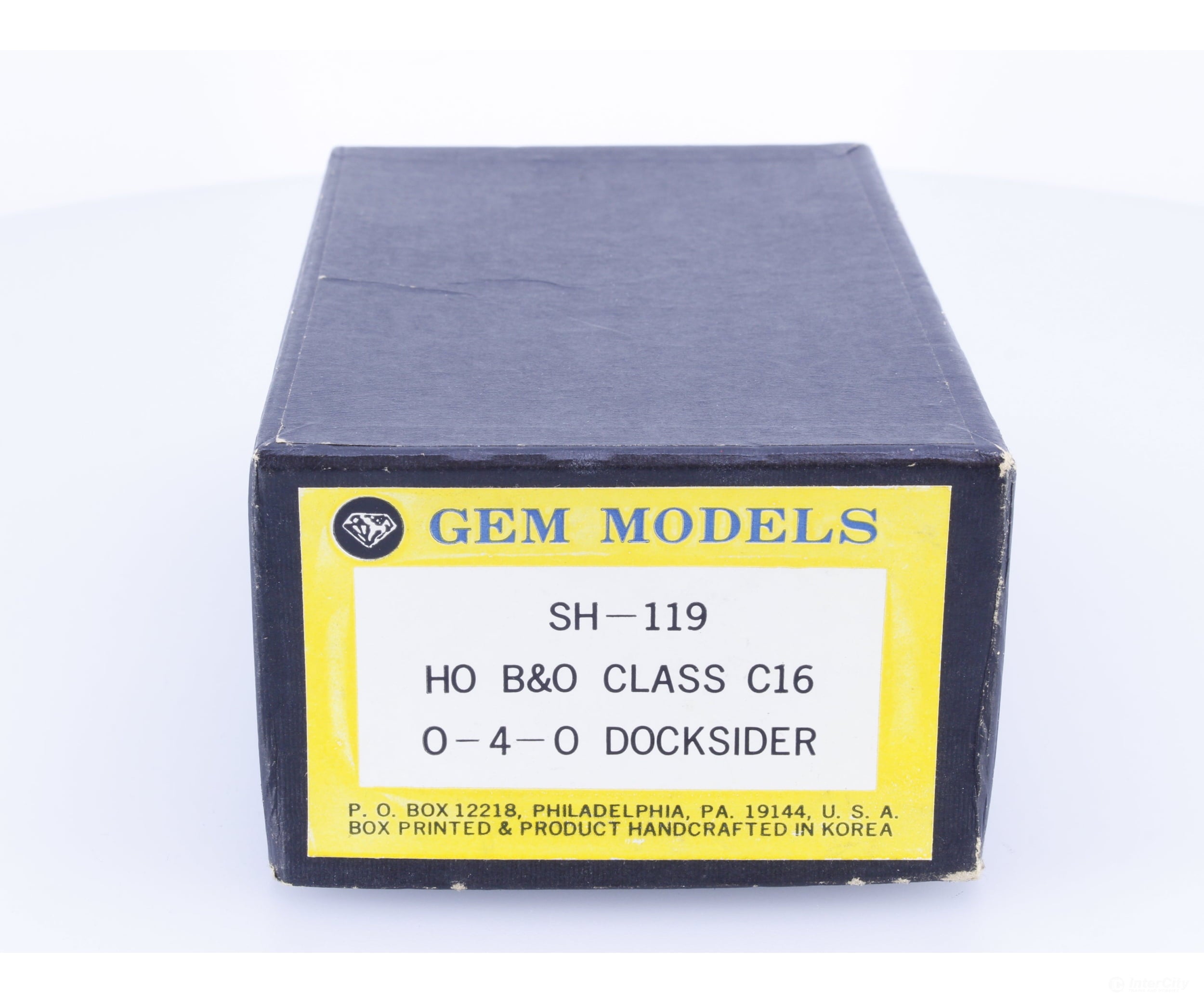 Gem Models SH-119 HO Brass 0-4-0 Class C16 Docksider Steam Locomotive Baltimore and Ohio (BO) Analog DC Locomotives