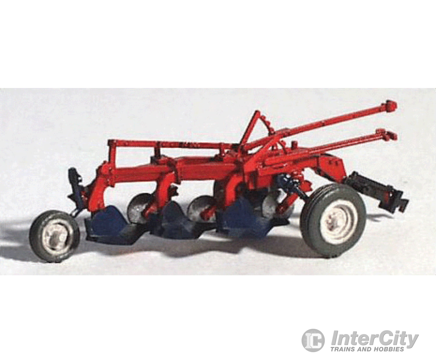 Ghq Ho 60003 Farm Machinery (Unpainted Metal Kit) -- ’Red’ Little Gem 3-Bottom Plow Cars & Trucks
