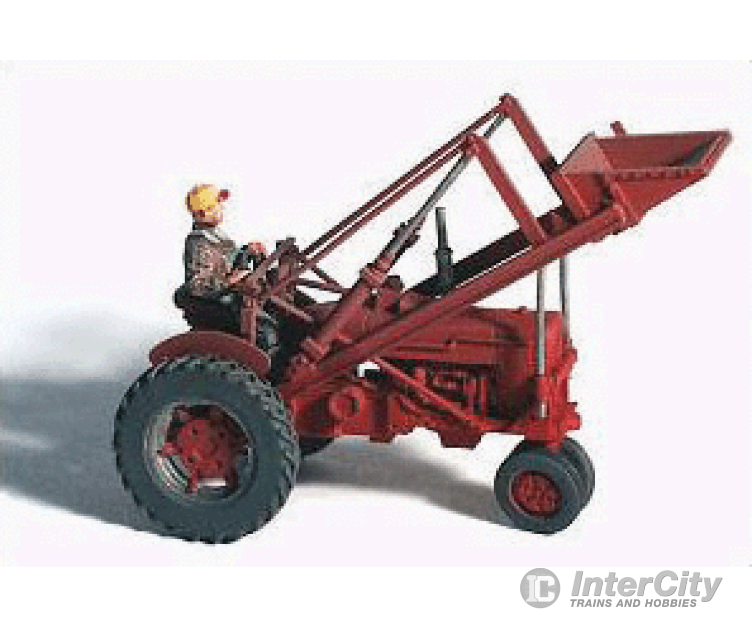 Ghq Ho 60005 Farm Machinery (Unpainted Metal Kit) -- 1953 Red Tractor With Front Loader (Includes