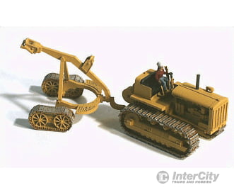 Ghq Ho 61004 Construction Equipment (Unpainted Metal Kit) -- 1940S D8/8R Crawler Tractor W/Logging