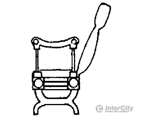 Grandt Line Products 3016 Coach Seats -- Narrow Gauge Wood Ends Detaling Parts