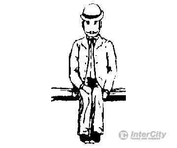 Grandt Line Products 3030 Cast Metal Figire -- Seated Man W/Derby Hat Figures