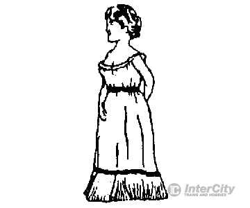 Grandt Line Products 3036 Cast Metal Figure -- ’Fille De Joie’ Figures