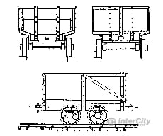 Grandt Line Products 3052 One-Ton End-Dump Coal Cars -- 36 Gauge Freight