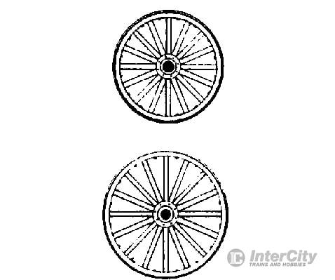 Grandt Line Products 32 Popcorn Wagon Wheels Set Detaling Parts