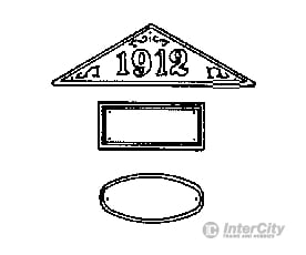 Grandt Line Products 3532 Building Date Plaques -- With Numbers Scratch Supplies