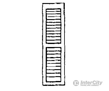 Grandt Line Products 3540 Louvered Window Shutters -- Scale 13 X 48’ 33 122Cm Pkg(8) Scratch