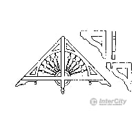 Grandt Line Products 3545 Ornate Spool & Spindle Gable Trim -- With Brackets Scratch Building
