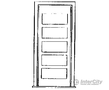 Grandt Line Products 3602 30’’ 5-Panel Door -- With Frame Scratch Building Supplies