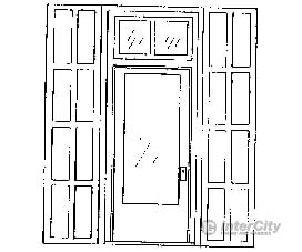 Grandt Line Products 3613 Door & Frame -- Single; 50 X 115’ Scratch Building Supplies