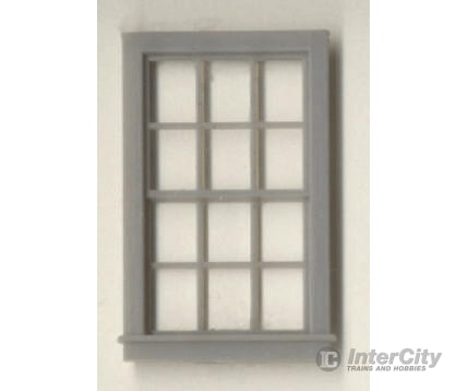 Grandt Line Products 3701 Double-Hung Windows -- 12-Pane - Scale 36 X 64’ 91.4 163Cm Pkg(4)