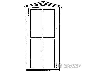 Grandt Line Products 3709 Durango Station Windows -- Four-Pane 36 X 87’ Scratch Building Supplies