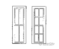 Grandt Line Products 3729 Rio Grande Southern-Style Depot Windows -- 2/2 Light 24 X 82’; 4/4