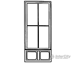Grandt Line Products 3734 Commercial Storefront Windows -- Double 64’ X 12’ Scratch Building