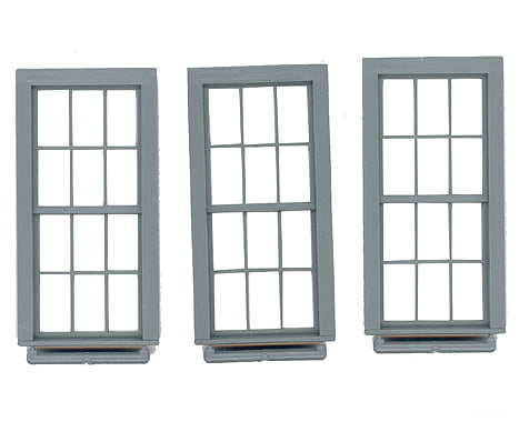 Grandt Line Products 3763 Double-Hung Windows -- 6-Over-6 Scale 38 X 86’ 96.5 218Cm Pkg(3)