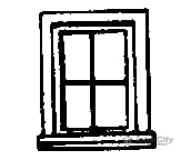 Grandt Line Products 5059 Windows -- For Outfit (Work Train) Cars Pkg(8) Scratch Building Supplies