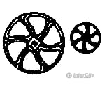 Grandt Line Products 5067 Brake Wheel -- 15’ Lovsted Type (West Side Lumber Co.) Detailing Parts