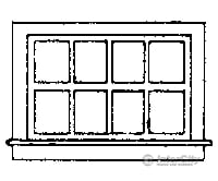 Grandt Line Products 5081 Window -- Horizontal Sliding Type Scale 52 X 33’ Pkg(8) Detailing Parts