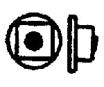 Grandt Line Products 5098 Nut-Bolt-Washer (Plastic) -- 2-1/2’ Nut W/4-1/2’ Flat Steel Washer