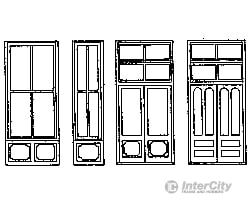 Grandt Line Products 5165 Windows & Doors -- Storefront Set Scratch Building Supplies