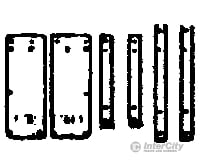 Grandt Line Products 5169 Corner Irons -- Rio Grande Box/Stock Car Pkg(4) Scratch Building Supplies