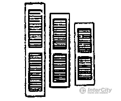 Grandt Line Products 5173 Louvered Window Shutters -- 18 X 56’ Scratch Building Supplies