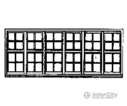 Grandt Line Products 5210 Windows -- 48-Pane Double Hung 186 X 70’ Scratch Building Supplies