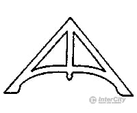 Grandt Line Products 5227 Gable Trim Pkg(4) Scratch Building Supplies